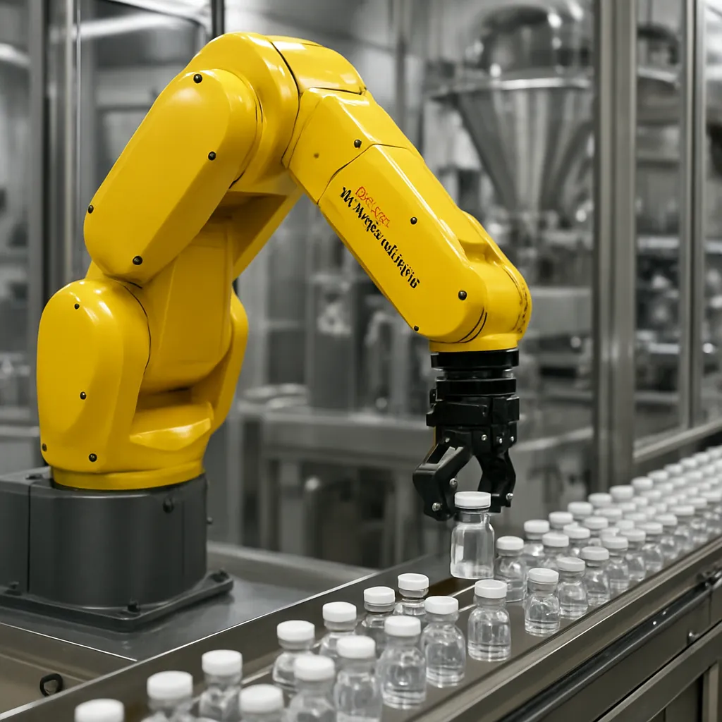 LR Mate 200iC - FANUC - przemysł farmaceutyczny