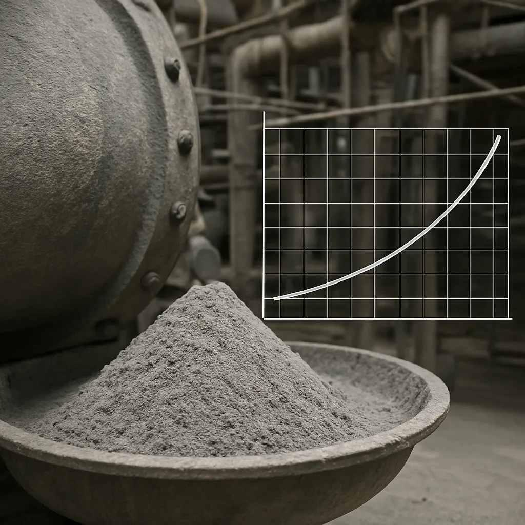 Wpływ parametrów młyna na powierzchnię właściwą cementu