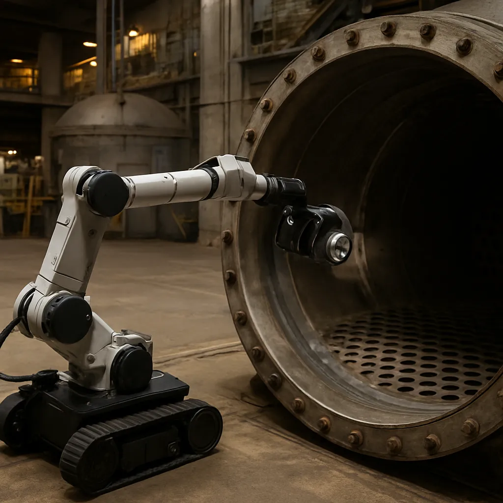 Wykorzystanie robotów w przeglądach elektrowni atomowych