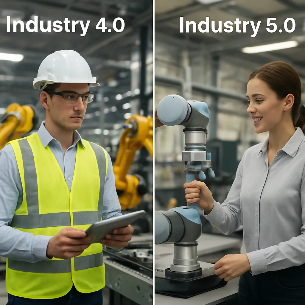 Jakie są różnice między przemysłem 40 a 50