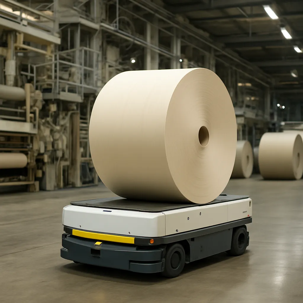 Zastosowanie robotów mobilnych w transporcie wewnętrznym papierni