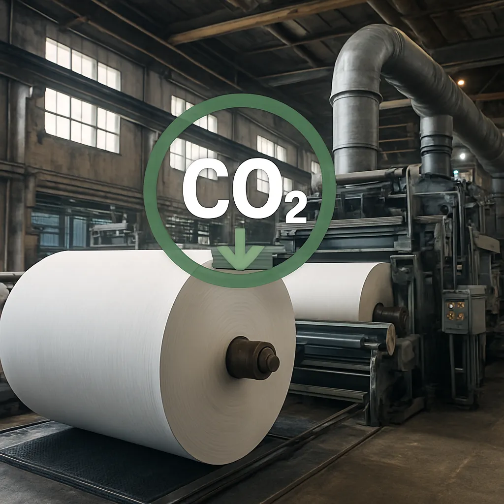 Redukcja emisji CO₂ w procesach papierniczych