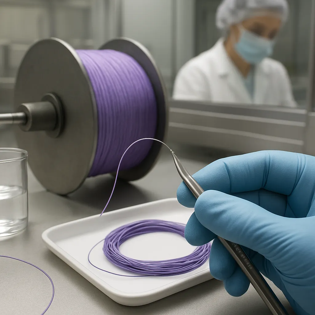 Produkcja biodegradowalnych nici chirurgicznych