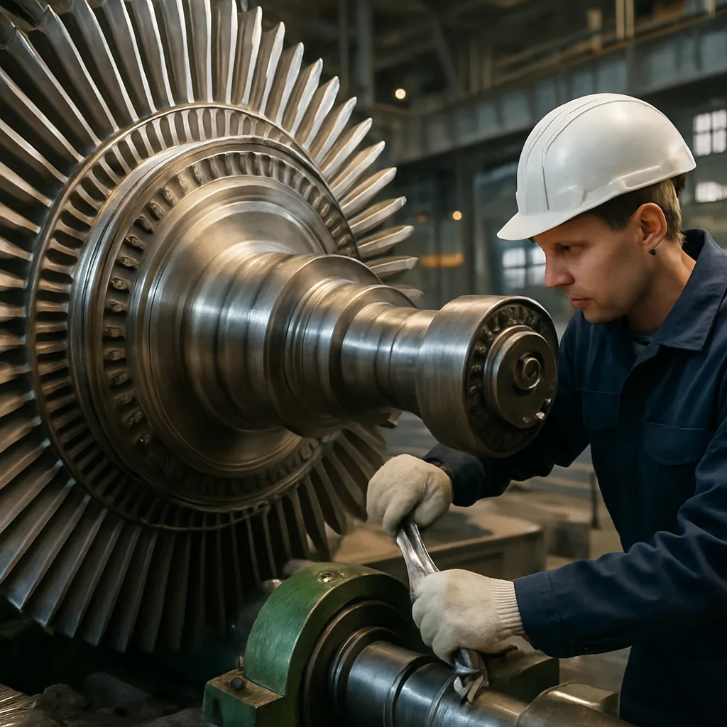 Eksploatacja i konserwacja wirników turbin parowych