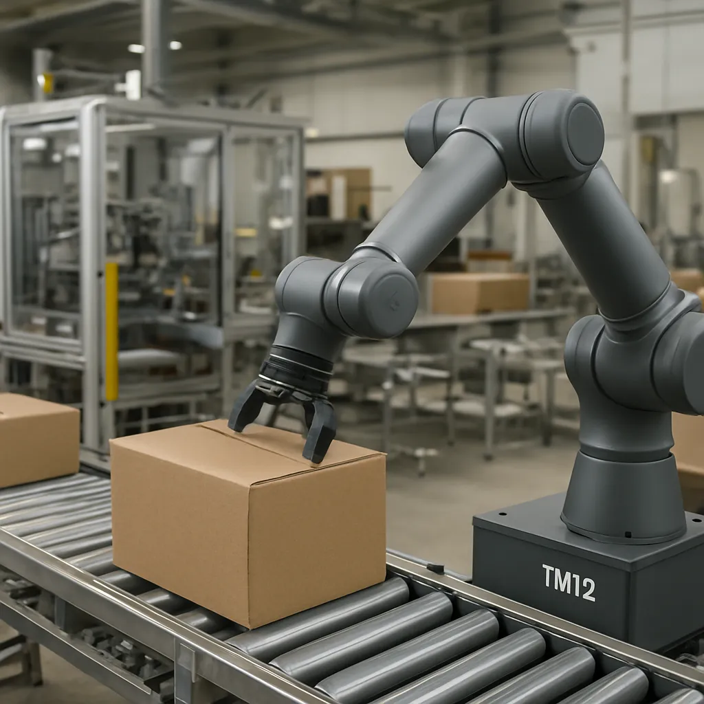 TM12X – Techman Robot – przemysł pakujący – robot