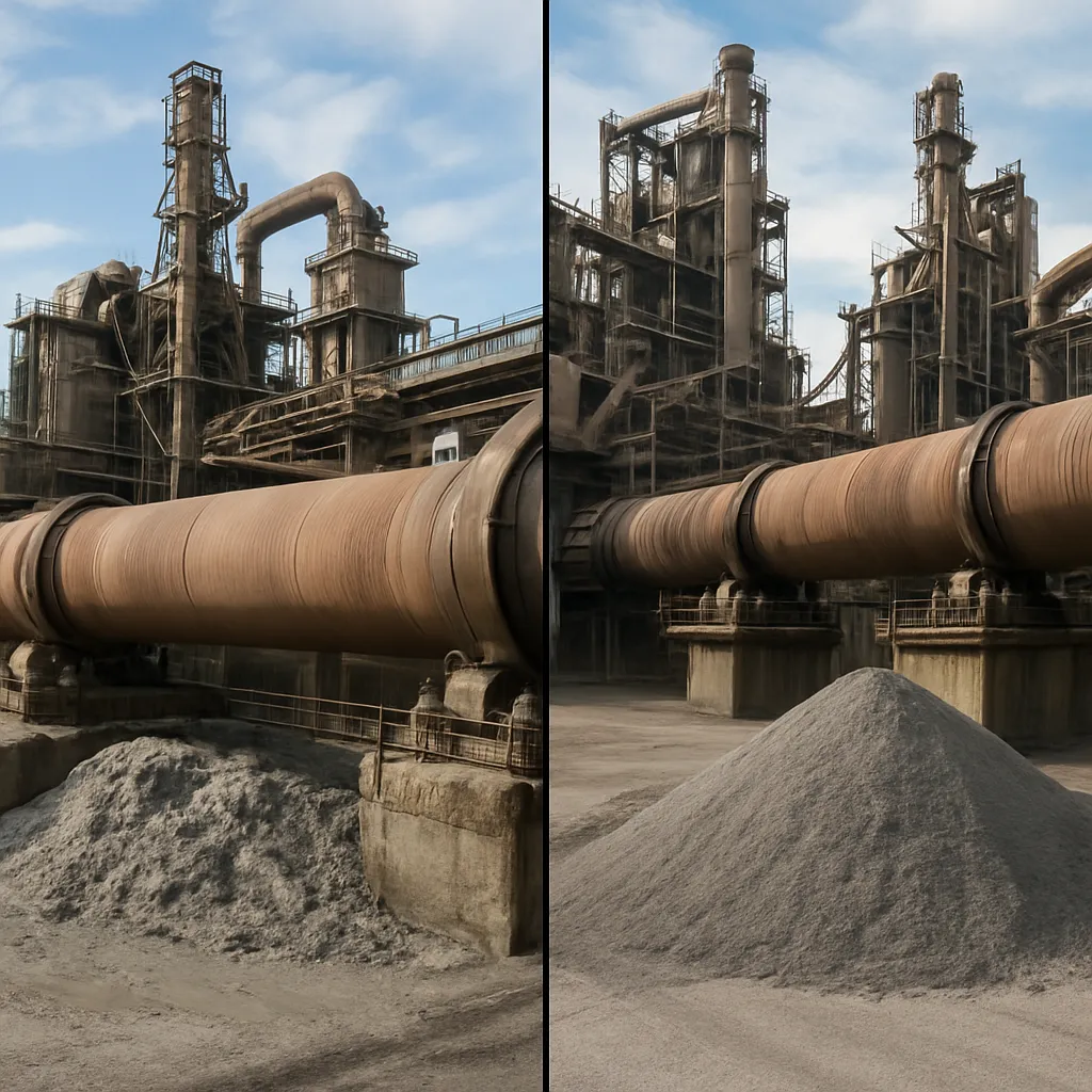 Porównanie technologii wypału mokrego i suchego