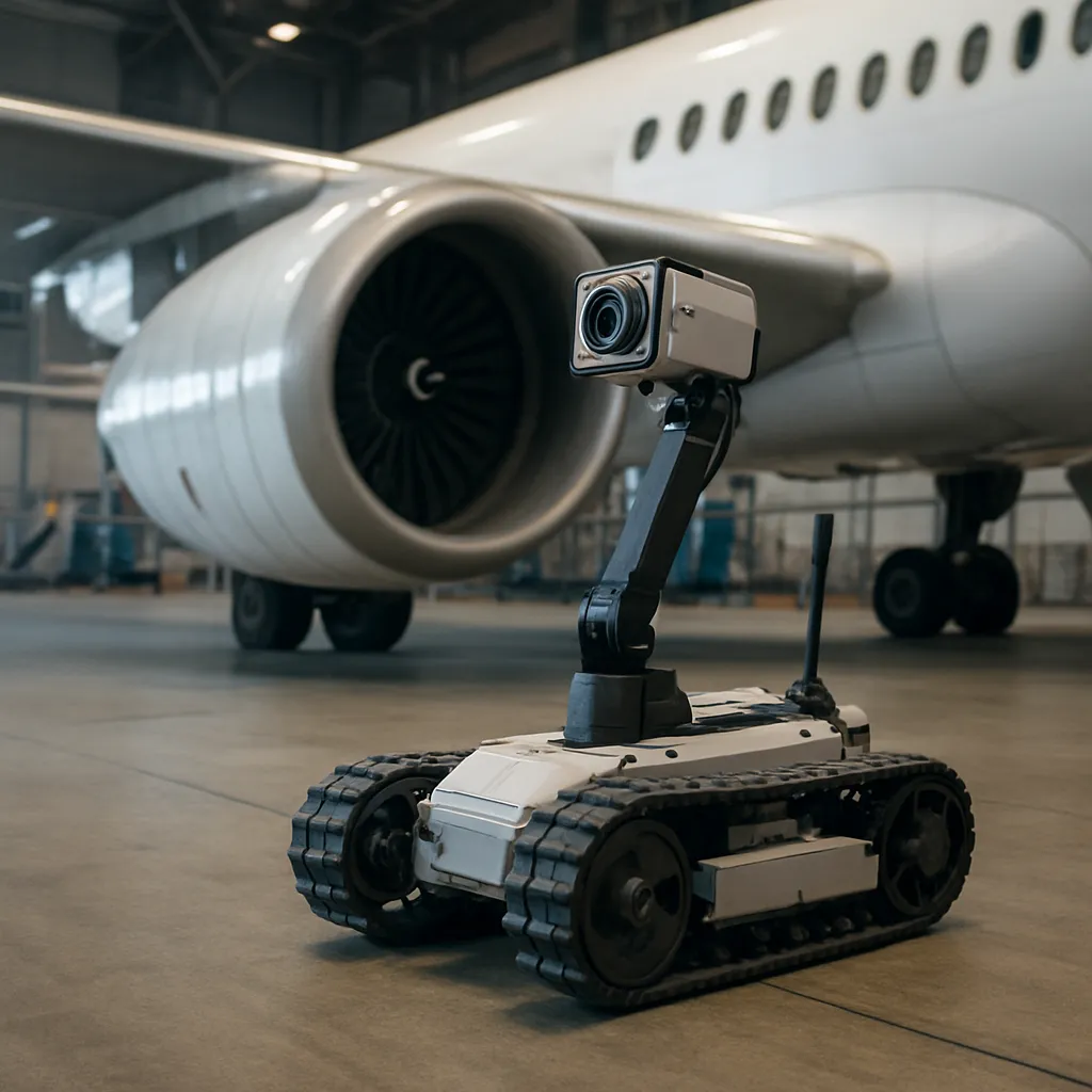 Zastosowanie robotów inspekcyjnych w hangarach
