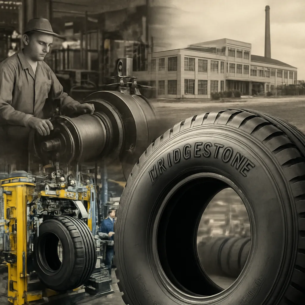 Historia firmy Bridgestone – przemysł gumowy, opony