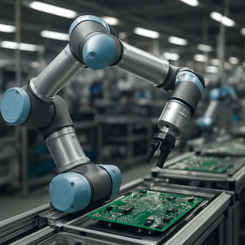 UR8 – Universal Robots – przemysł elektroniczny – robot