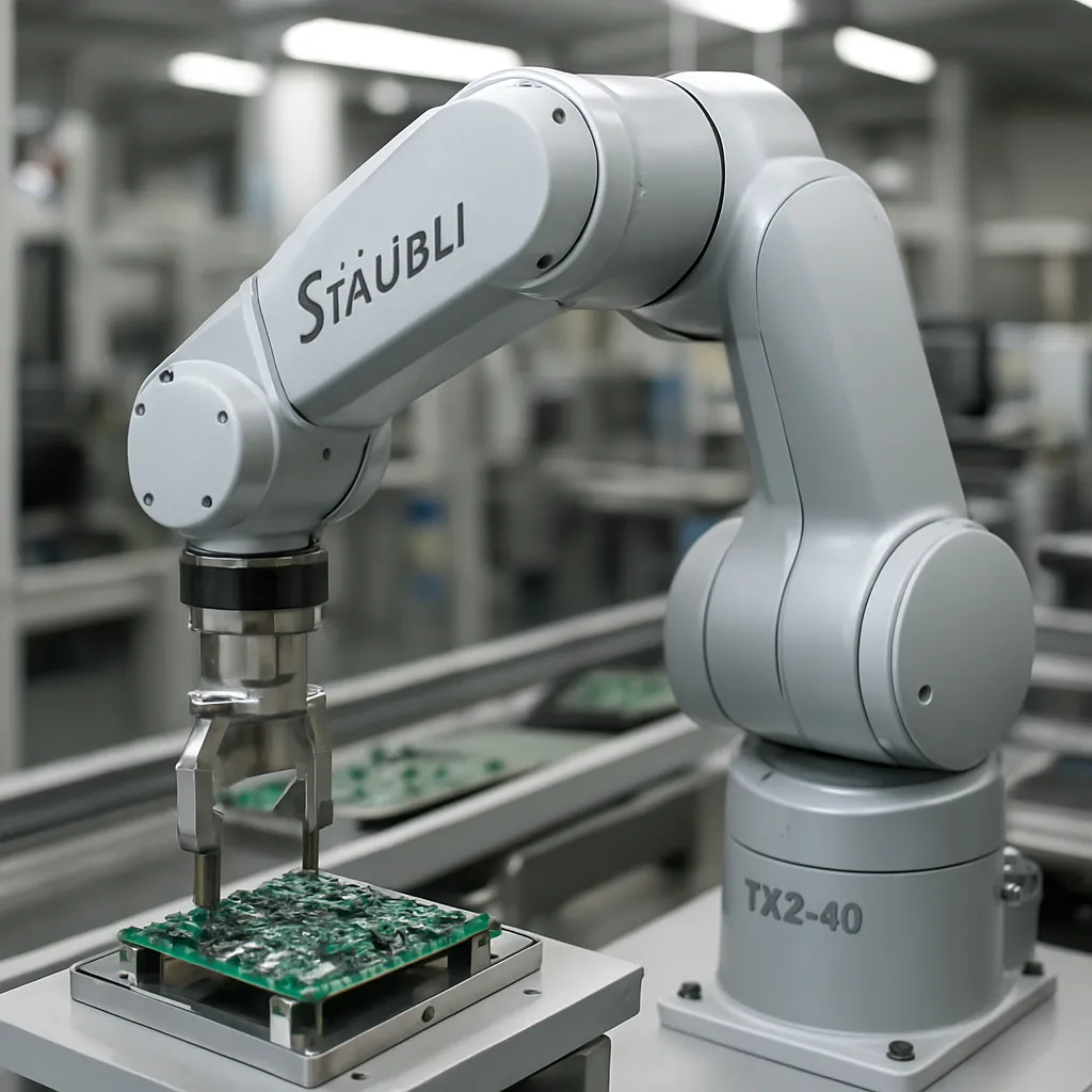 TX2-40 – Stäubli – przemysł elektroniczny – robot