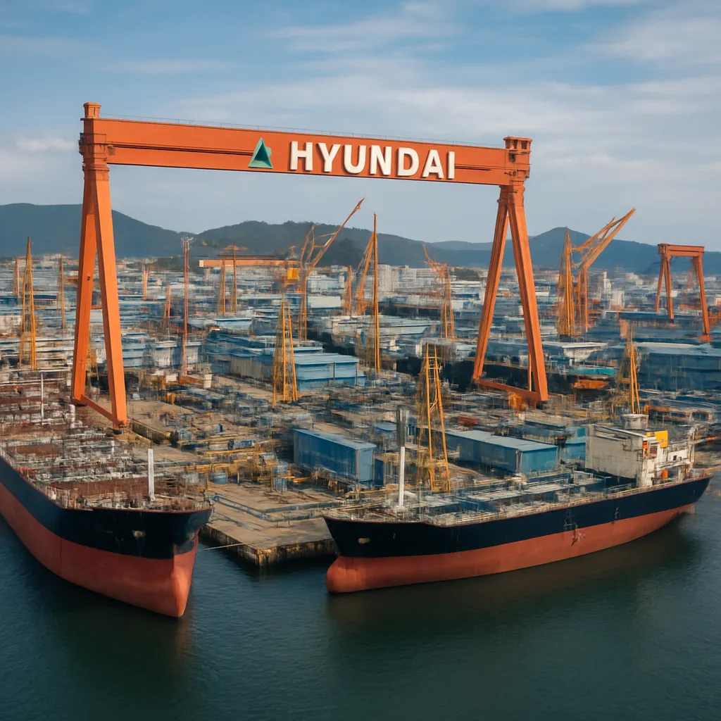 Hyundai Heavy Industries Shipyard – Ulsan – Korea Południowa