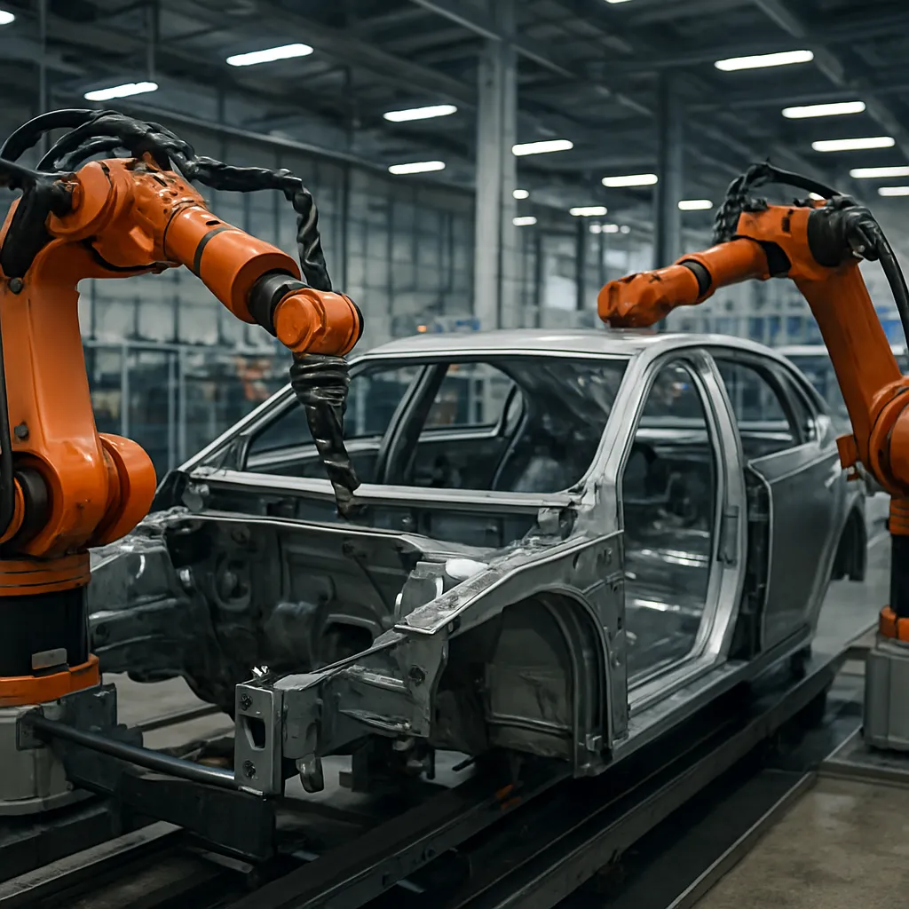 Zastosowanie robotów współpracujących w montażu aut