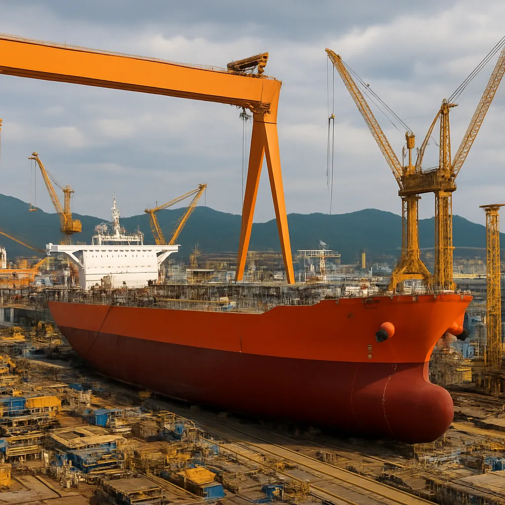 Samsung Heavy Industries Shipyard – Geoje – Korea Południowa