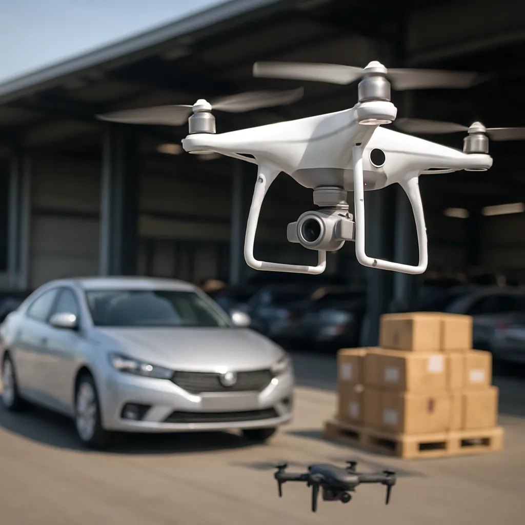 Zastosowanie dronów w logistyce motoryzacyjnej
