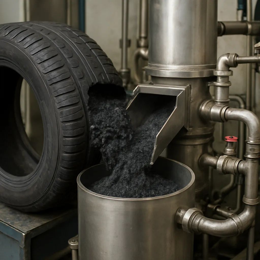 Chemiczny recykling opon