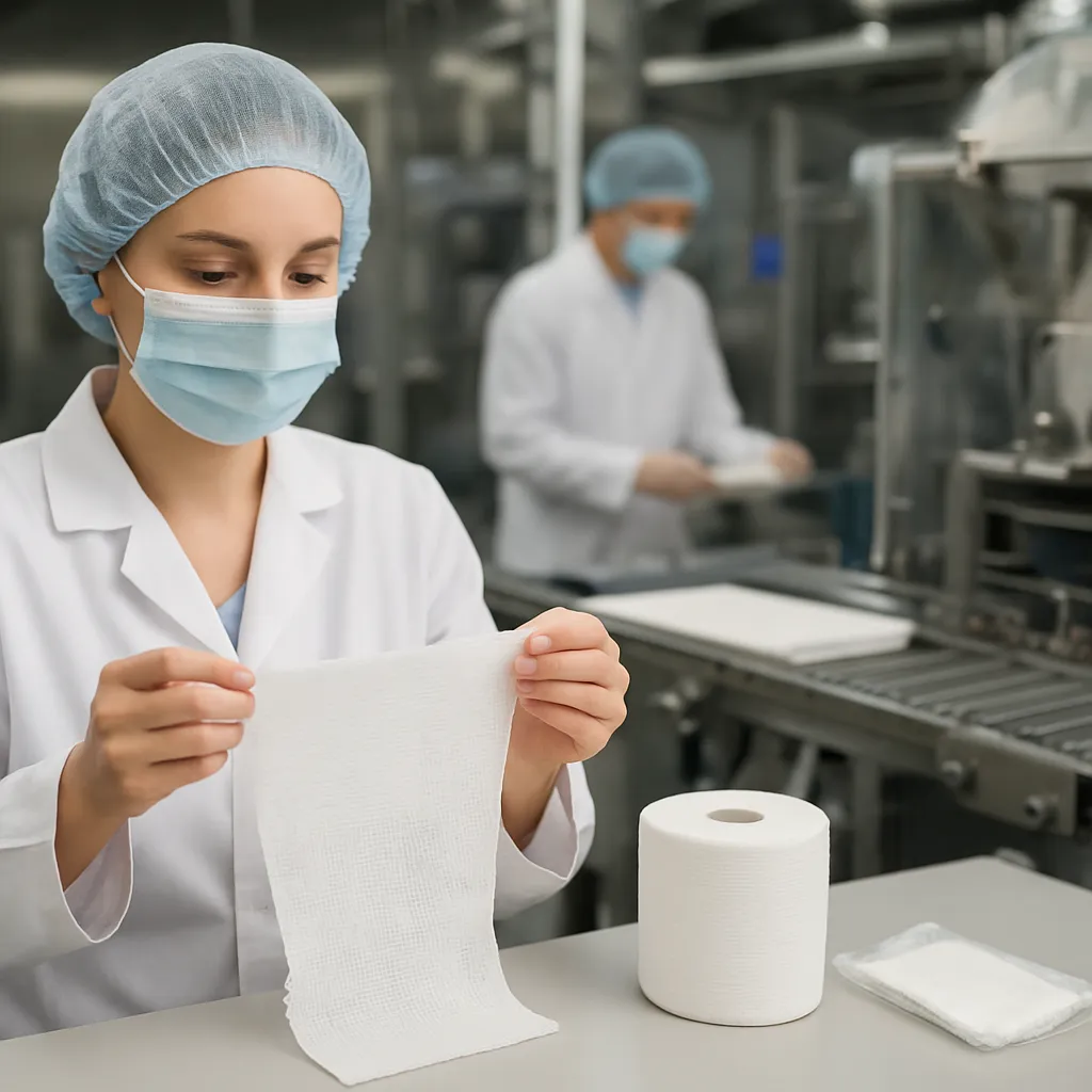 Produkcja i testowanie materiałów opatrunkowych