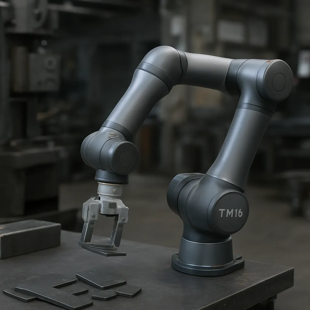TM16 – Techman Robot – przemysł metalowy – robot