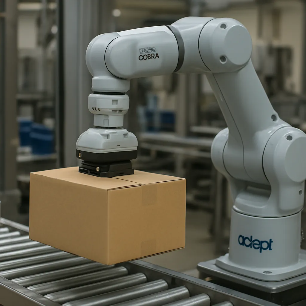 Adept Cobra i800 – Adept – przemysł pakujący – robot