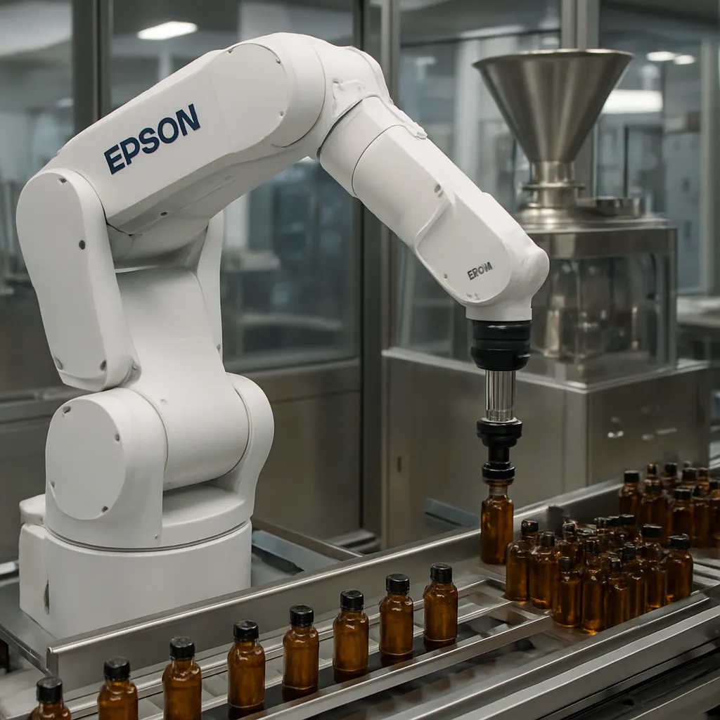 VT3 – Epson – przemysł farmaceutyczny – robot